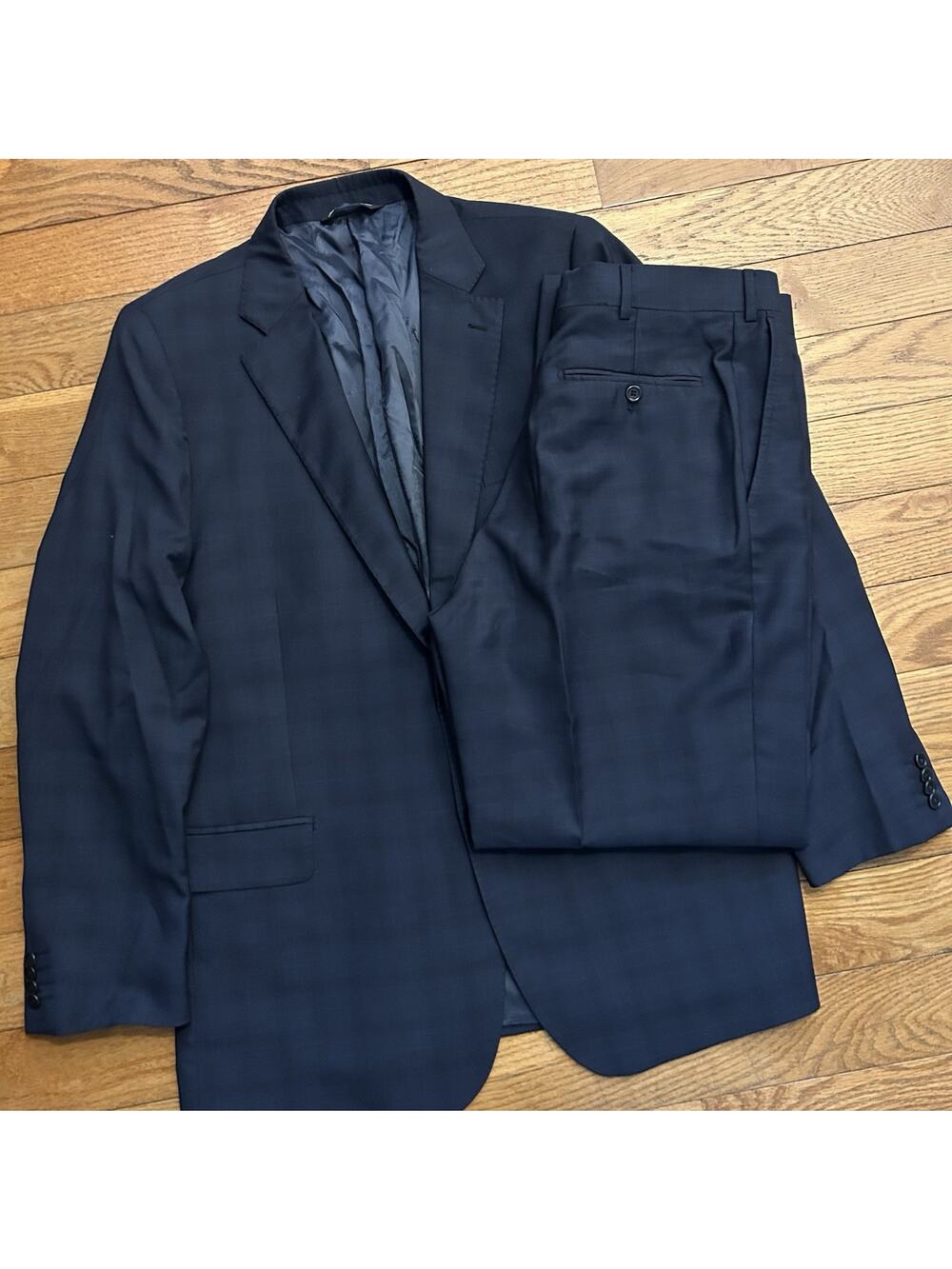 Ermengildo Zegna 5362 Classic Wool Traveller Suit Pants And Jacket 46R